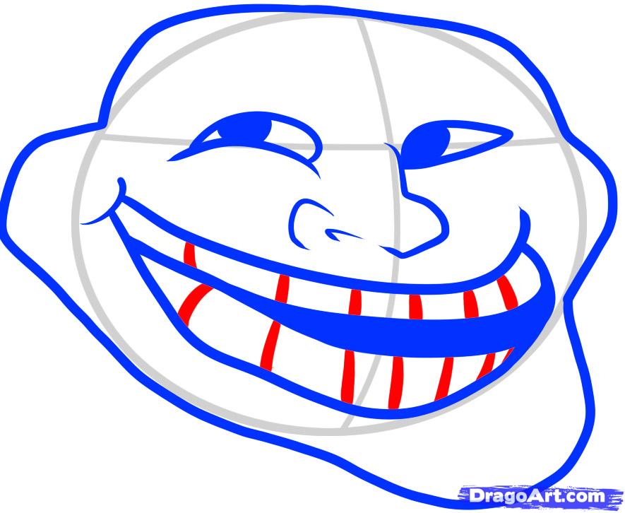 Рисуем Trollface