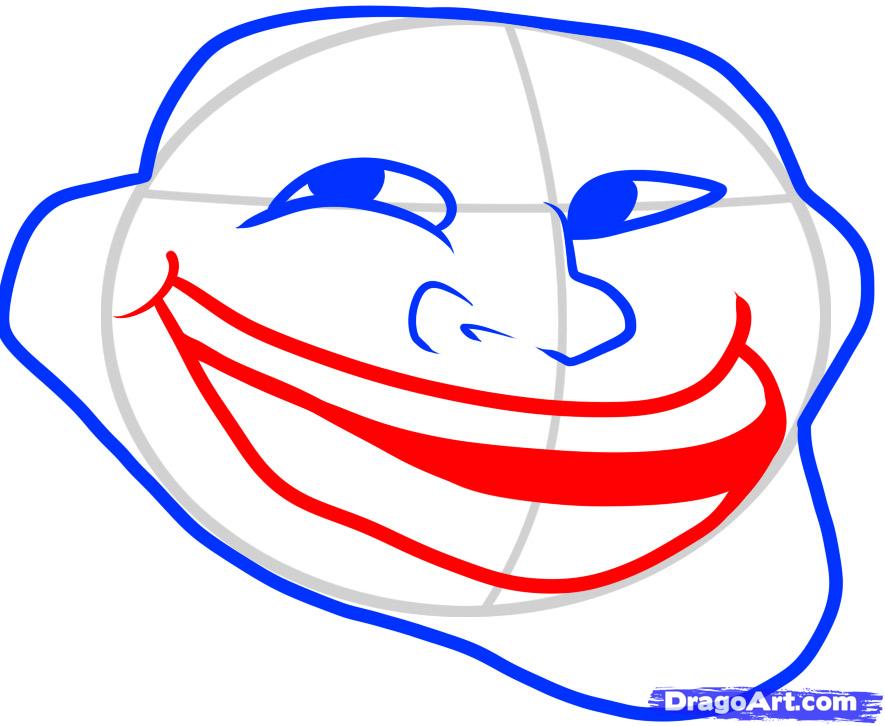 Рисуем Trollface